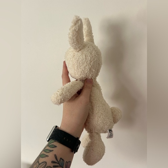 Jellycat Nugget Bunny Rabbit Soft Toy Baby Comforter White Rare Retired - Picture 4 of 9